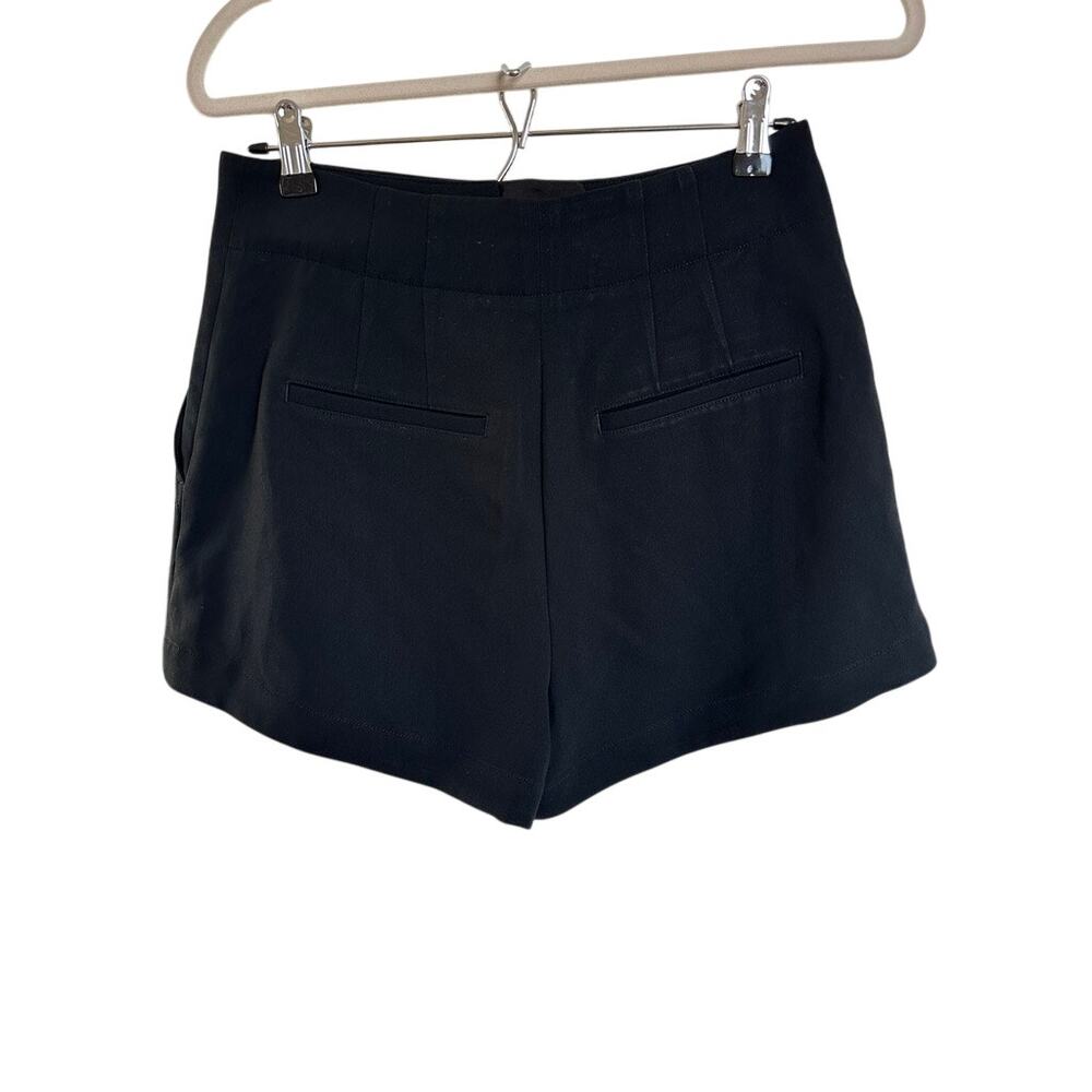 A.L.C. Women's Black Garcia High-Waist Pleated Dress Shorts Size 8 - Picture 4 of 12